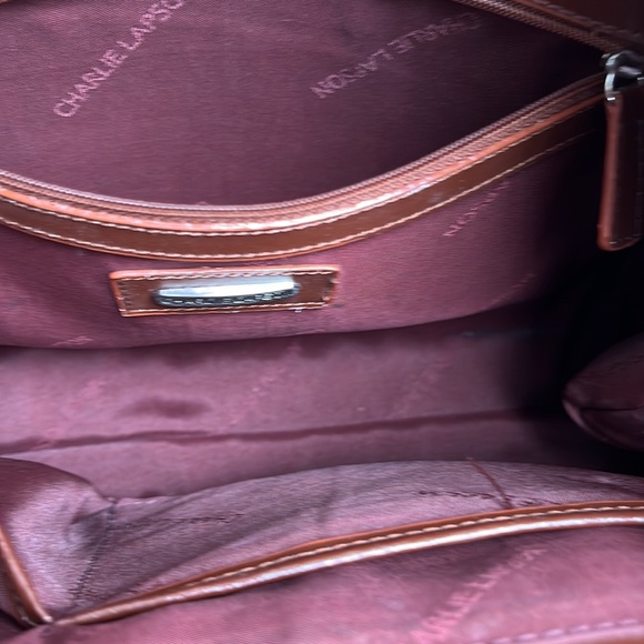Charlie Lapson embossed handbag, excellent condition - Picture 7 of 15